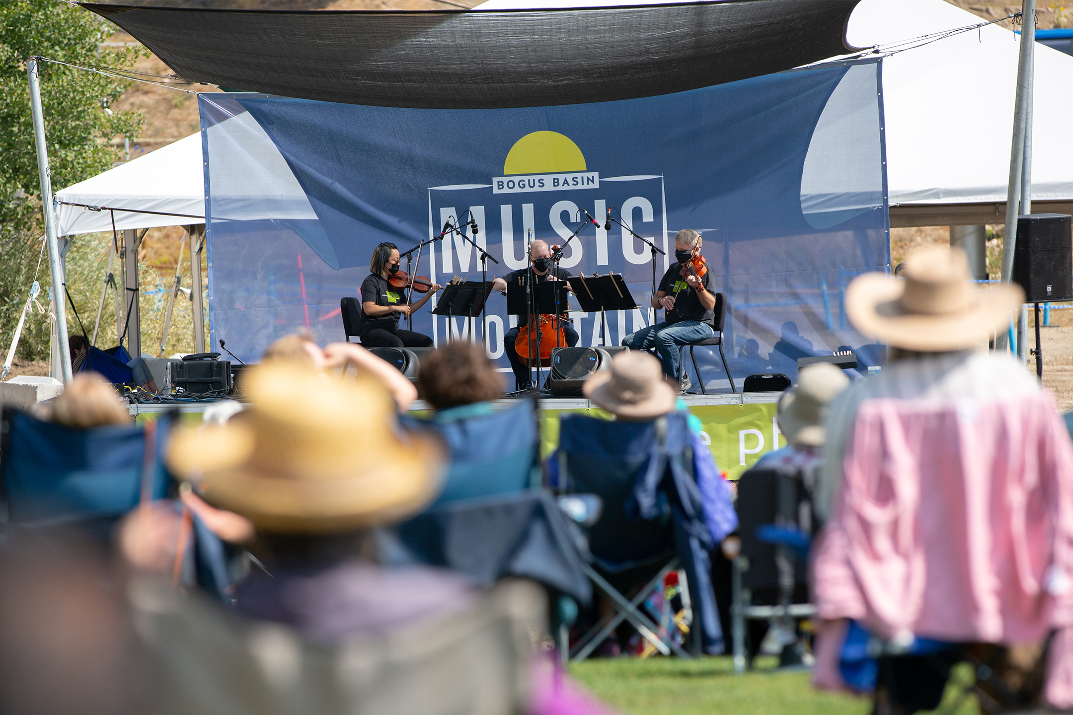 a band playing live music