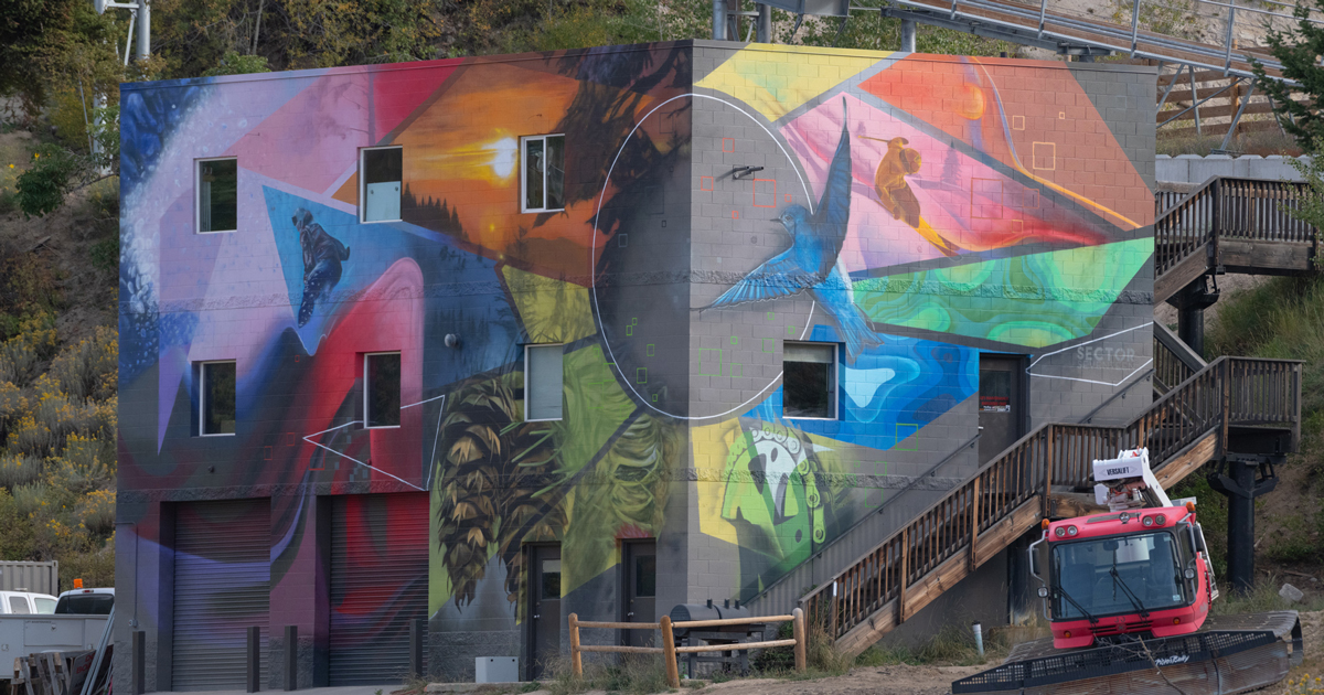 New Sector Seventeen Mural At Bogus Basin