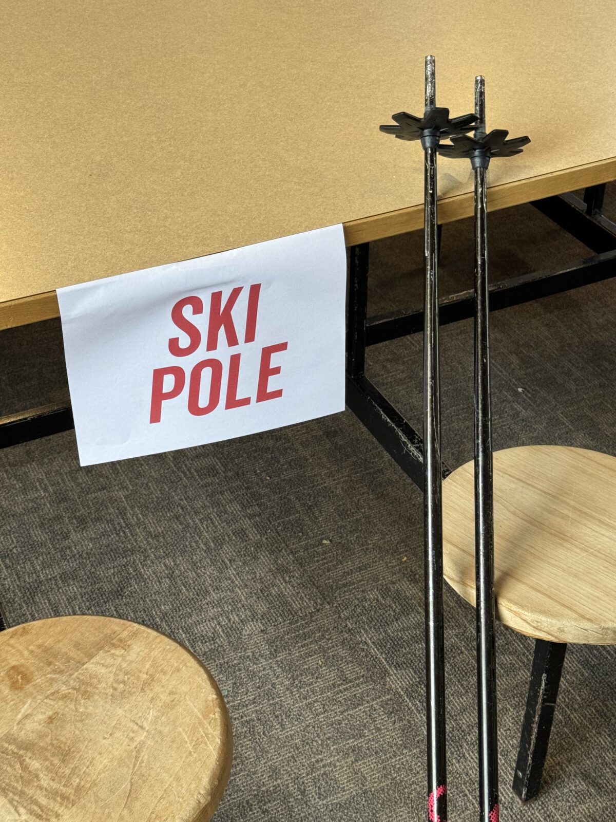 Repaired Poles At Bogus Basin Gear Repair Event