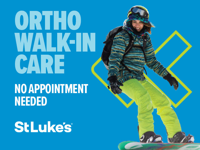 St.Luke's Orthopedic Walk-In Care Winter Advertisement 2024.