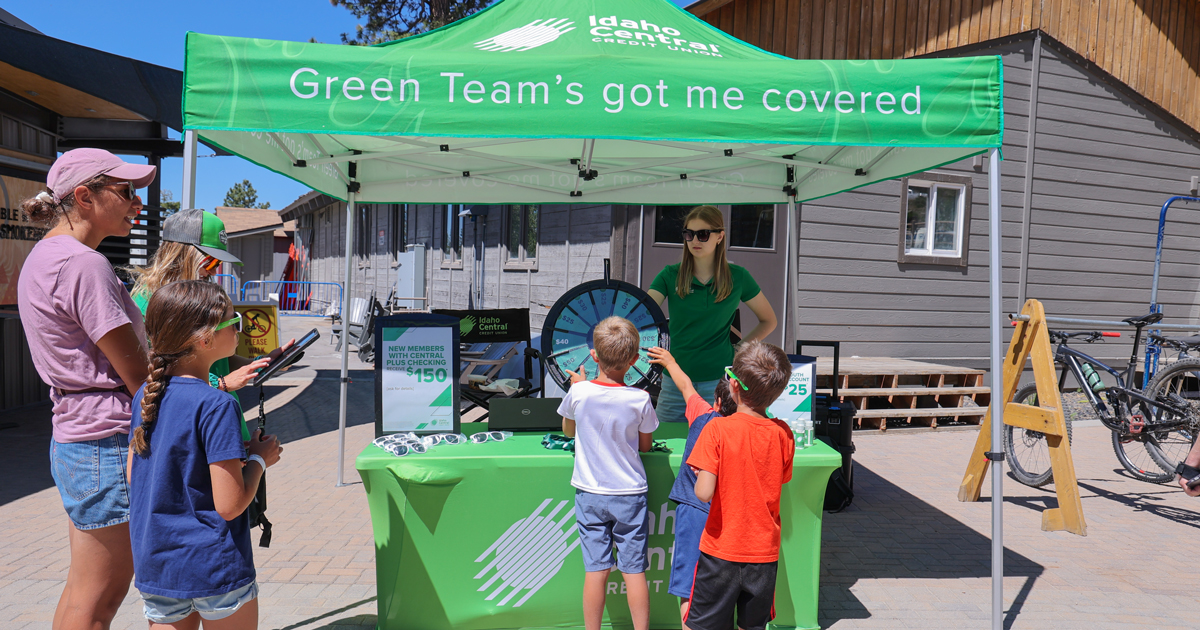 Featured Image Green Tent With Games And Trinkets In The Base Area Plaza ICCU Member Week At Bogus Basin Mountain RecreationArea 16 Miles From Boise Idaho 1200px 630px