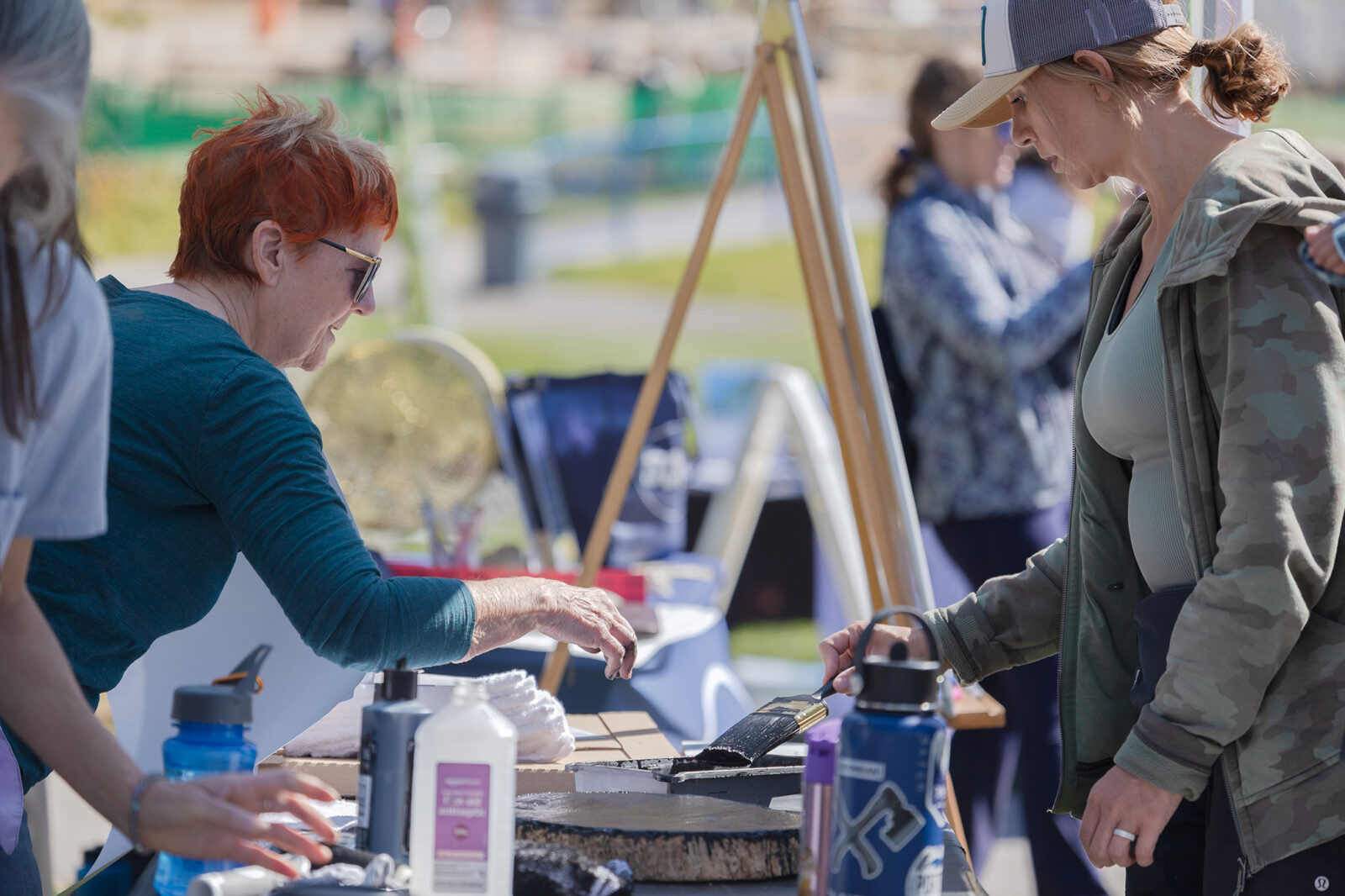 Tree Ring Printing Booth At National Public Lands Day Celebration Summer 2024 At Bogus Basin 09 2024 Photo By Cassidy Carter 2084x 1389